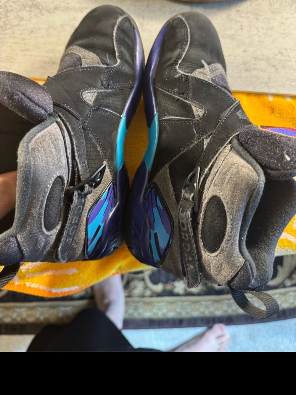 Jordan 8 Aqua 2025 Release Size 2.5 US - Picture 4 of 6